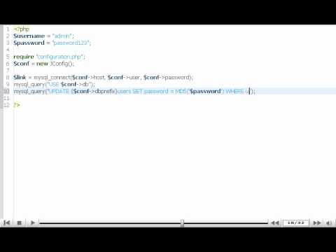 how to recover joomla admin username and password