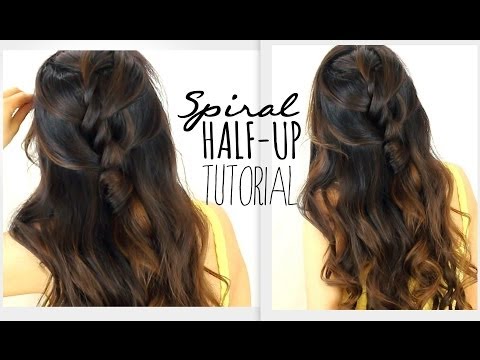 ★5MIN SPIRAL HALF-UPDO HAIR TUTORIAL | EASY HAIRSTYLES FOR SCHOOL PROM WEDDING | BRAIDS