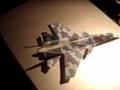 Paper Airplane SU-35 Flanker Jet Fighter