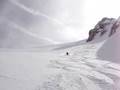 marce on the roton glacier