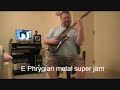 Guitar solo using Phrygian scale
