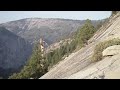 VIew of Yosemite Valley from Base of Snake Dike Route on Half Dome 9-4-09