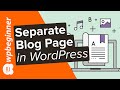 How To Add Blog Posts To Blog Menu Selection Wordpress