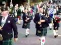 Pipe bands parade the town in Bangor