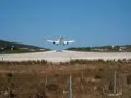 skiathos plane approaching