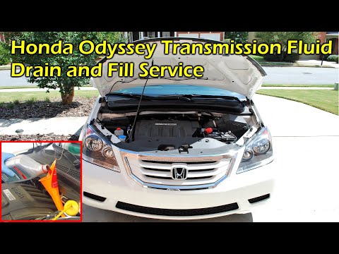 how to drain transmission fluid 2002 honda odyssey