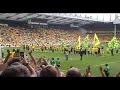 Paul Lambert orchestrates player thanks - Norwich vs Coventry - Premier league promotion celebration
