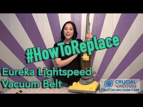 how to change the belt on my eureka vacuum
