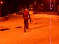 Scootering with Oakley, Alaskan Malamute