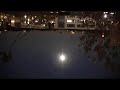 Moon rising over Amsterdam West