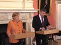 Gordon Brown welcomes Angela Merkel to Downing Street
