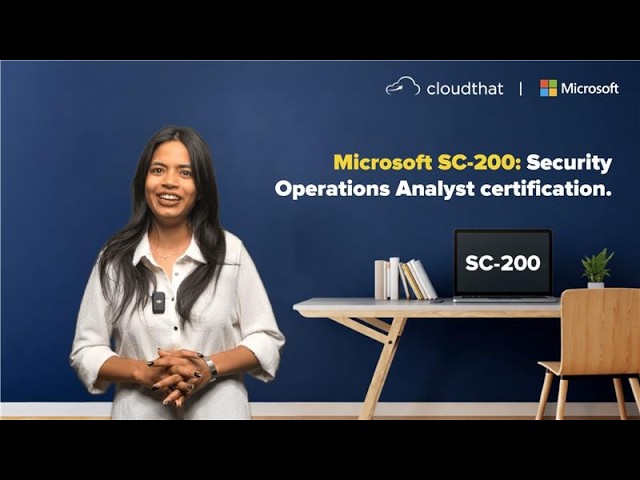 Preparing for the SC-200 exam and aiming to become a Microsoft Security Operations Analyst? This video is your complete starting point.

We’re diving into the Microsoft SC-200: Security Operations Analyst Associate certification and breaking down what truly matters for clearing the exam with confidence.

In This Video, You’ll Discover:
1. How security monitoring works using Microsoft Sentinel
2. Investigation and response workflows with Microsoft Defender XDR
3. The role of KQL in analyzing and hunting security threats
4. Incident management best practices within a SOC environment
5. Important domains covered in the SC-200 Microsoft certification
6. Practical preparation tips for your SC-200 training journey

If you're planning structured SC-200 training or targeting the Security Operations Analyst Associate credential, connect with us - https://bit.ly/4r2cjeL

Want Ultimate Step-by-Step Guide to Passing the SC-200 Exam, read the blog - https://bit.ly/4rF0MmC

Watch till the end to get clarity on exam focus areas and how to prepare smartly for Microsoft SC-200.

#SC200 #MicrosoftTraining #TechCertification #SecurityOperationsAnalyst #AzureTraining #MicrosoftSecurity #CyberSecurityCareers  #MicrosoftCertification
