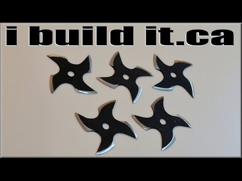 ninja stars - Another use for a worn out saw blade.