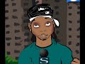 Hip Hop cartoon MaddMann the drunk reporter interviews 50 cent