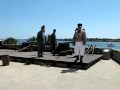 St.Agustine-1830's Seminole War Artillery crew firing cannon