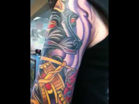 Annubis sleeve completed by Adam Hathorn at guru tattoo. Time: 1:13 Annubis sleeve completed by Adam Hathorn at guru tattoo. Time: 1:13