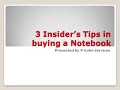 3 Insider's Tips in buying a Notebook.wmv