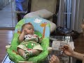 Connor eats solid food