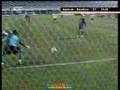 Coach Rijkaard hits dugout after Espanyol Goal against Barca