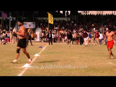 Rural Olympics Kabaddi match begins