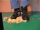 Pizza crush with Reebok Pump Cleats.