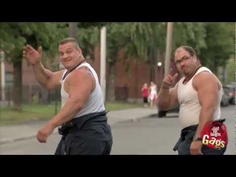 Disabled Man Thrown Over Fence Prank