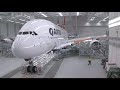 Painting of the first Qantas A380