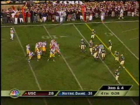 USC vs. Notre Dame 2005 Final Drive