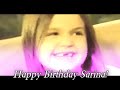 Hey Sarina-Happy Birthday Sarina