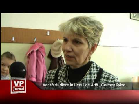 Vor să studieze la Liceul de Artă ,,Carmen Sylva,,
