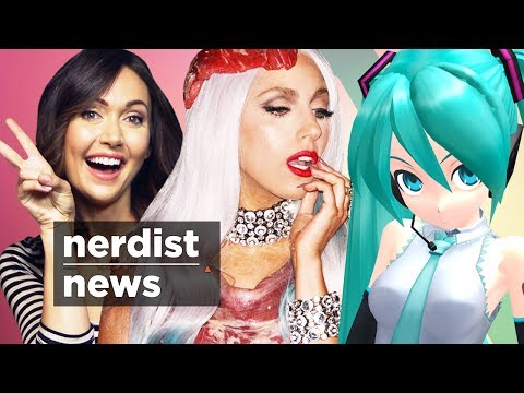 LADY GAGA Goes Gaga for HATSUNE MIKU & More! (Nerdist News w/ Jessica Chobot)
