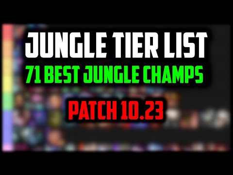 Best Jungle Champions for Carrying RANKED SOLO QUEUE | Jungle Tier List 10.23 Pre-Season 11