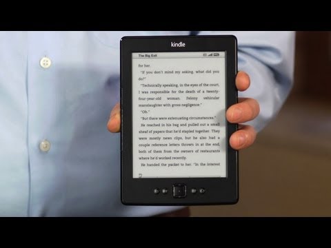 kindle - http://cnet.co/UJnMdU Amazon's most affordable Kindle lacks the touch-screen and self-illuminating screen found on step-up e-readers, but it costs a mere $69.