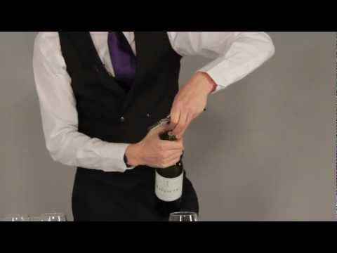 how to properly open wine