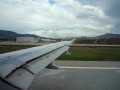 take-off from athens to thessaloniki of aegean airlines airbus a320 flight a3104 on 11 november 2009.