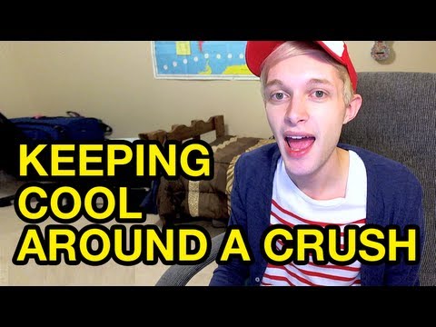 how to react around your crush