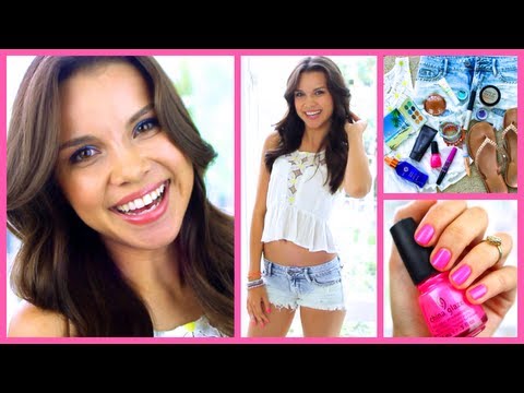 Get Ready With Me! ♥ Summer Makeup, Hair, and Outfit