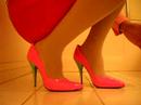 Fuchsia pumps 1