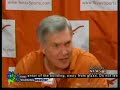 Horns hold in polls.