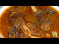 feet of lamb cooked into thick soup with Indian spices ... paya lamb hyderabad vahrehvah 