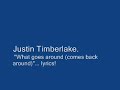  JT song what goes