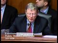 Sen. Inhofe Questions EPA Administrator Lisa Jackson Part 1
