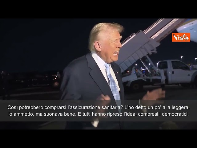 Trump: "Vogliamo restituire miliardi agli americani per sostenere loro spese sanitarie"