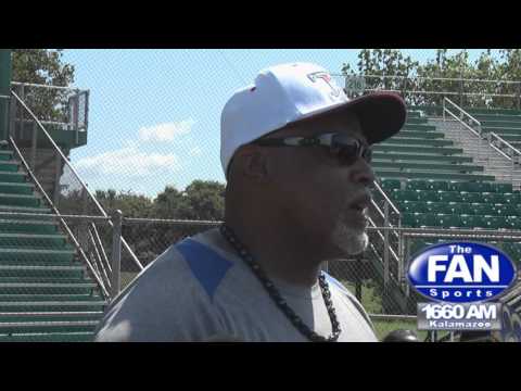 Former Detroit Tiger Cecil Fielder speaks to the media at Derek Jeter Turn 2 Foundation baseball clinic in Kalamazoo Former Detroit Tiger Cecil Fielder speaks to the media at Derek Jeter Turn 2 Foundation baseball clinic in Kalamazoo