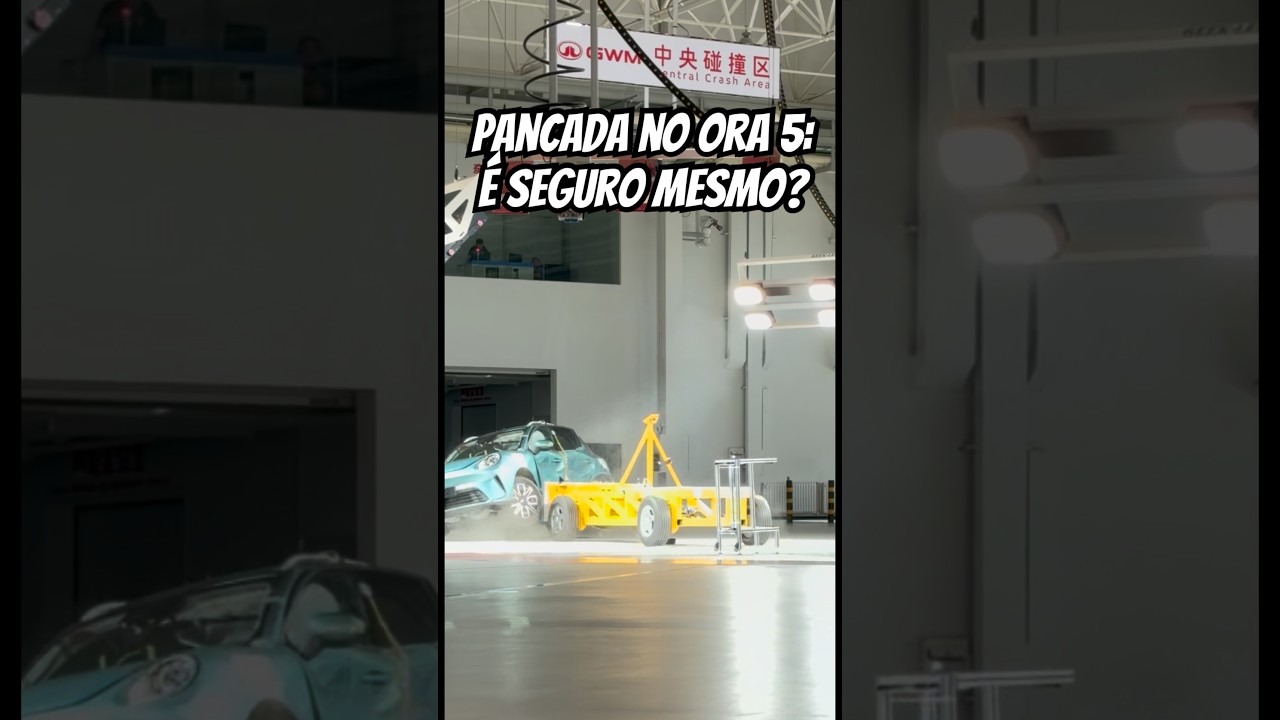 ORA 5 É SEGURO? Vi de perto um teste de colisão lateral, uma PANCADA FORTE DE 1,4 tonelada a 60km/h