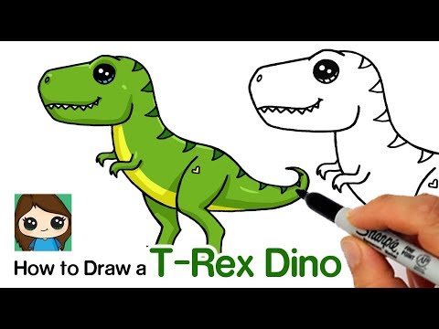 video-linktoworks-How to Draw a T-Rex Dinosaur Easy - YouTube