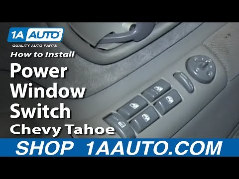 How To Install Replace Master Power Window Switch 1995-99 Chevy Tahoe Suburban