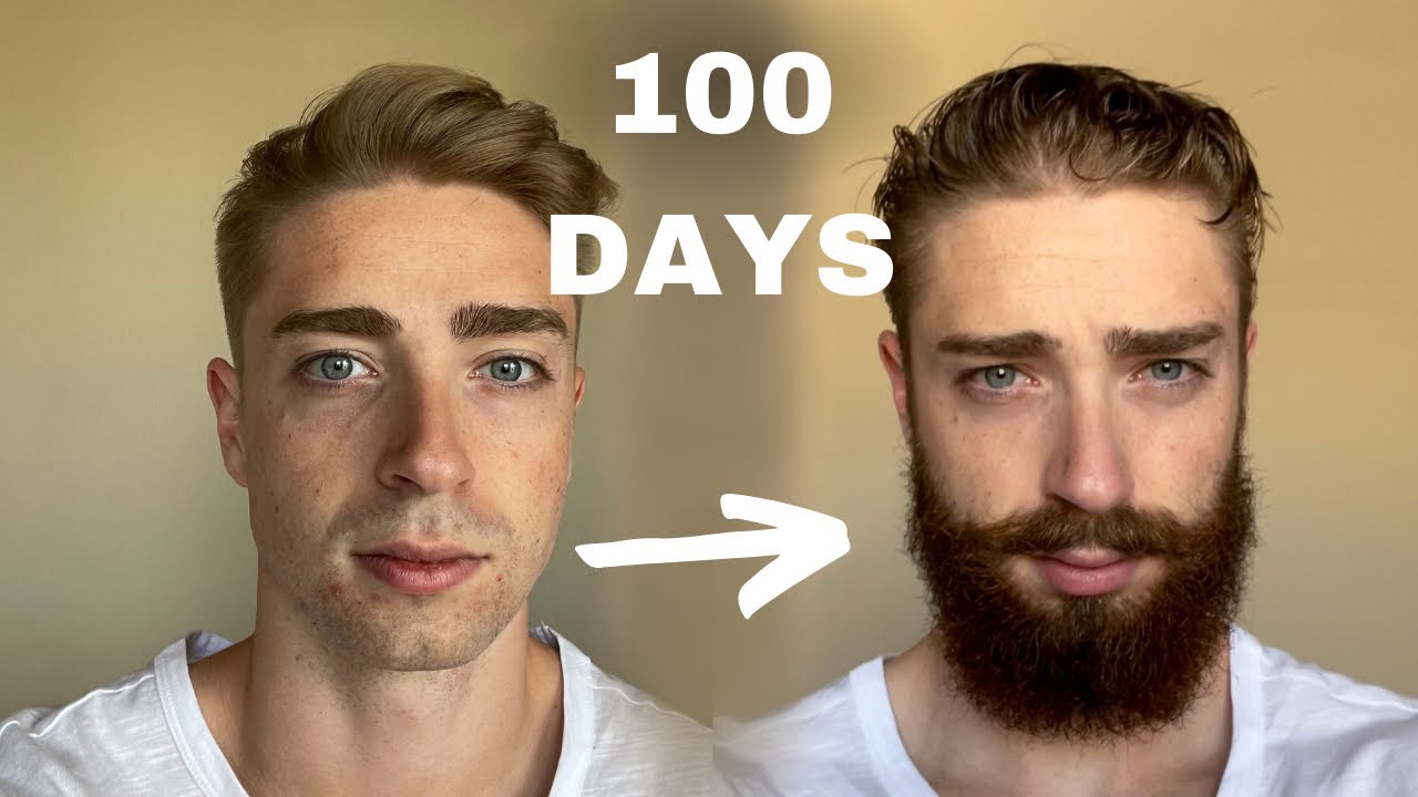 100 jours (3 mois) de pousse de barbe (Timelapse)
