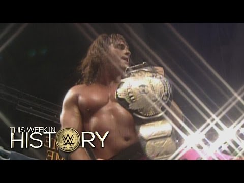 Bret Hart's first WWE Championship win against Ric Flair: This Week in WWE History, October 15, 2015