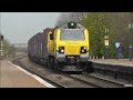 Fugly 19 @ Cholsey. Freightliner's 70019 is seen passing Cholsey at 10:43 working 4O27 Garston -- Southampton. This was all filmed on the 14th April 2012. Enjoy!